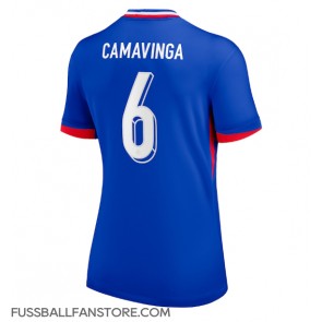 Frankreich Eduardo Camavinga #6 Replik Heimtrikot Damen EM 2024 Kurzarm